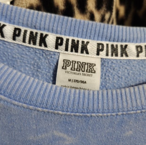 Oversized Medium PINK Crew Neck Sweater - Picture 4 of 4